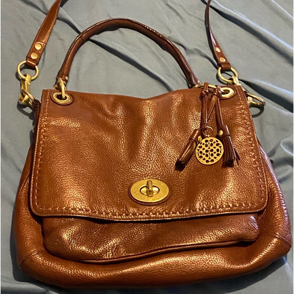 Coach leather convertible shoulder/ crossbody bag